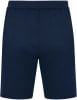 Marineblaue Shorts mit elastischem Bund und geradem Schnitt.