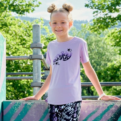 Active Rebel ACTIVE REBEL Lucia lány póló, lekerekített szegély, regl. fit, 100% PES