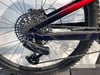 Detail des Schaltwerks und der Kassette eines Mountainbikes.
