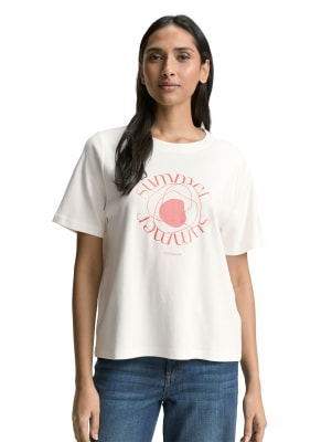 Tom Tailor TOM TAILOR Boxy Crew Neck Női póló