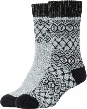 Camano Wmn Cosy Jacquard Socks 2p Mehrfachgrößen