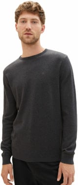 TOM TAILOR Basic Crew Neck pulóver