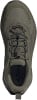 Grüner Outdoor-Schuh mit Schnellverschluss und Gore-Tex-Logo.