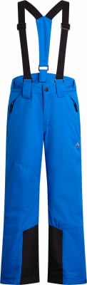 Blaue Skihose mit schwarzen Hosenträgern und schwarzen Beinpartien. Blaue Skihose mit schwarzen Hosenträgern und schwarzen Beinpartien.