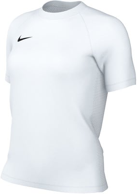 Weißes Nike T-Shirt mit kurzen Ärmeln und Logo auf der Brust.