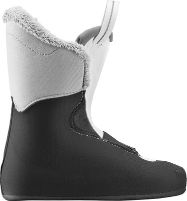 Innenschuh eines Skischuhs mit Fell und Schlaufe zum einfachen Anziehen.