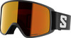 Salomon Skibrille mit orange verspiegelter Linse und schwarzem Band.