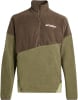 Braune und grüne Adidas Terrex Fleecejacke mit Logo auf der Brust.