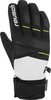Reusch Skihandschuhe in Schwarz-Weiß mit Reusch-Logo und R-TEX-Technologie.