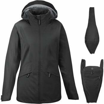 Mamalila Explorer 3L Hardshell-Tragejacke mit Kapuze