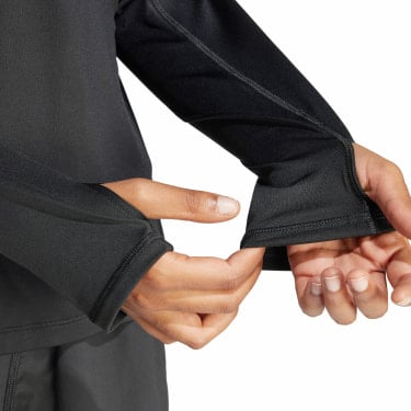 Own the Run langarm Laufshirt mit Halfzip