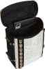 Rucksack mit offenem Hauptfach und Laptopfach innen.
