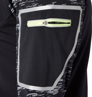 Energetics Rono langarm Laufshirt mit Halfzip