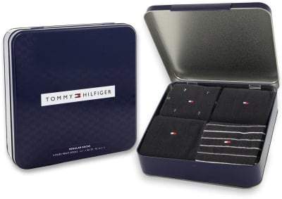 Tommy Jeans TH Men Tin Giftbox zokni, 4 pár