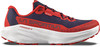 Rot-blauer La Sportiva Prodigio 2 Laufschuh mit weißer Sohle.