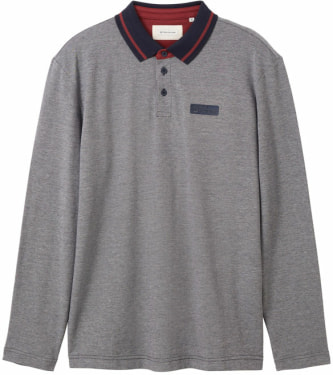 TOM TAILOR Basic Polo férfi póló hosszú ujjú