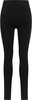 Schwarze nahtlose Leggings mit durchgehendem Texturmuster.