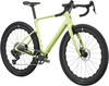 Grünes Scott Gravelbike mit schwarzen Felgen und Reifen.