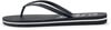 Schwarze Flip-Flops mit weißem O'Neill-Logo und Streifen.