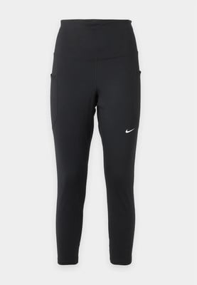 Černé dámské legíny Nike s kapsami a logem. Černé dámské legíny Nike s kapsami a logem.