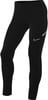 Schwarze Nike Sporthose mit Logo und perforiertem Einsatz.