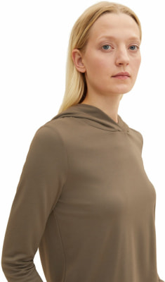 Tom Tailor Hooded T-shirt női póló hosszú ujjú