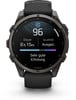 Eine Smartwatch zeigt eine Schlaf-Score von 96, 8h 15m Dauer und sehr gute Erholung an.