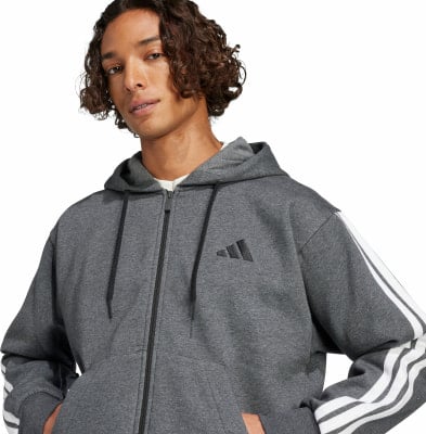 adidas M 3S FL FZ HD Sweatjacke mit Kapuze adidas M 3S FL FZ HD Sweatjacke mit Kapuze