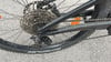 Nahaufnahme des Schaltwerks und der Kassette eines Mountainbikes.