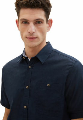 Tom Tailor TOM TAILOR Cotton Linen SS póló