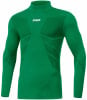Grünes Langarmshirt mit hohem Kragen von Jako.