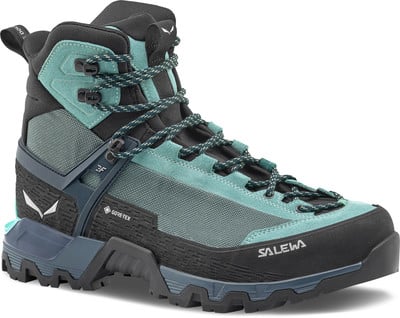 Salewa Wanderschuh mit Gore-Tex-Membran in Türkis. Salewa Wanderschuh mit Gore-Tex-Membran in Türkis.