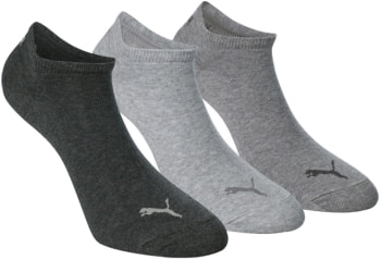 Puma Invisible sada 3 párů nízkých ponožek