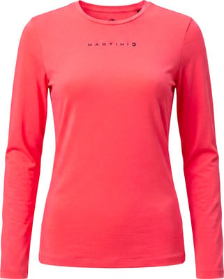 Rosa Langarmshirt mit Martini-Logo auf der Brust. Rosa Langarmshirt mit Martini-Logo auf der Brust.