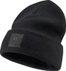 Schwarze Strickmütze mit AR-Logo und Aufschrift ACTIVE REBEL.