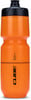 Orange Trinkflasche der Marke Cube mit schwarzem Verschluss.
