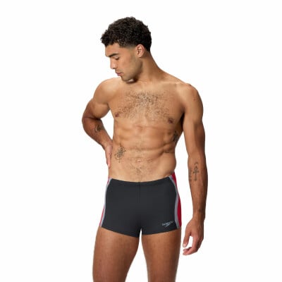 Speedo Solid Splice Aquasho Badehose mit Bein Speedo Solid Splice Aquasho Badehose mit Bein