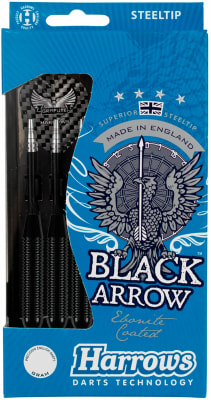 Harrows Black Arrow 3er-Set Steel Dartpfeile