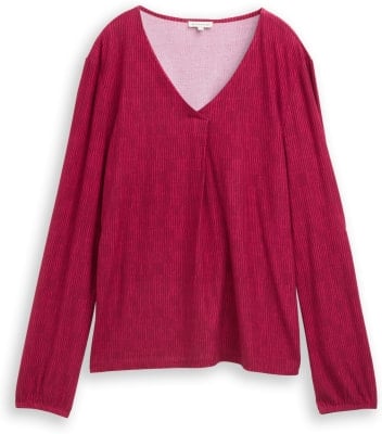 Tom Tailor V-Neck Alloverprinted női hosszú ujjú póló Tom Tailor V-Neck Alloverprinted női hosszú ujjú póló