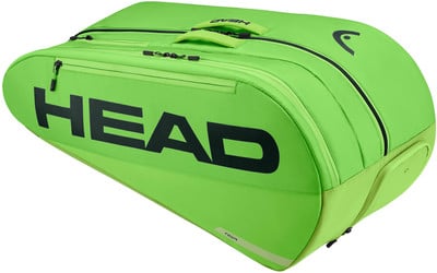 Grüne HEAD Tennistasche mit Logo und Schriftzug TOUR. Grüne HEAD Tennistasche mit Logo und Schriftzug TOUR.