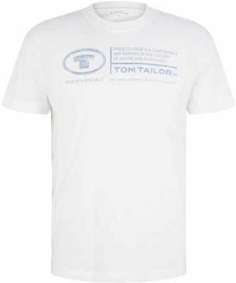 Tom Tailor Printed Crewneck férfi póló