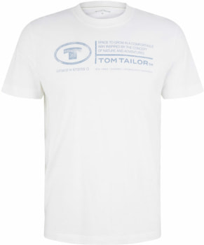 Tom Tailor Printed Crewneck férfi póló