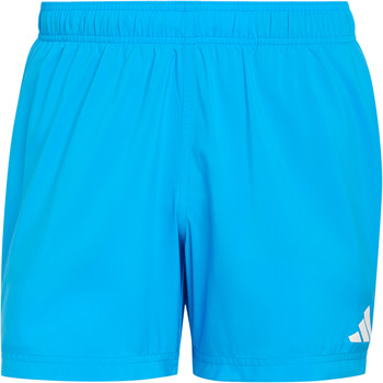 Herren-Shorts von Adidas in Blau mit weißem Logo am rechten Bein.