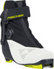 Fischer RC5 Skate Skischuh mit BOA-System und gelber Sohle.