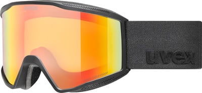 UVEX Skibrille mit roter Spiegellinse und schwarzem Band. UVEX Skibrille mit roter Spiegellinse und schwarzem Band.