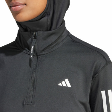 Own the Run langarm Laufshirt mit Halfzip