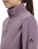 Lila Fleece-Pullover mit McKinley-Logo auf dem Ärmel.