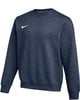Ein dunkelblaues Sweatshirt mit Nike-Logo auf der Brust.