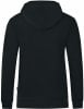 Schwarzer Herren Hoodie, Rückansicht.
