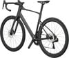 Modernes schwarzes Scott Carbon Rennrad mit Scheibenbremsen und schlankem Design.